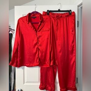 Like new Christmas red pajama set